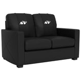 Silver Loveseat with  New York Jets Legacy Alternate Logo