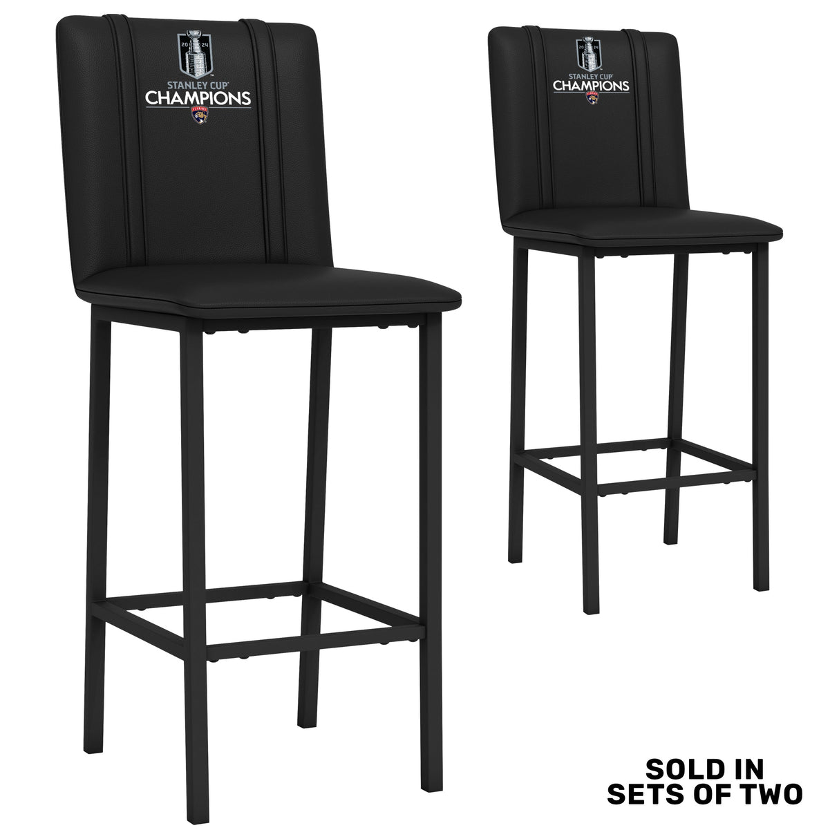 Bar Stool 500 with Florida Panthers 2024 Champions Logo Set of 2