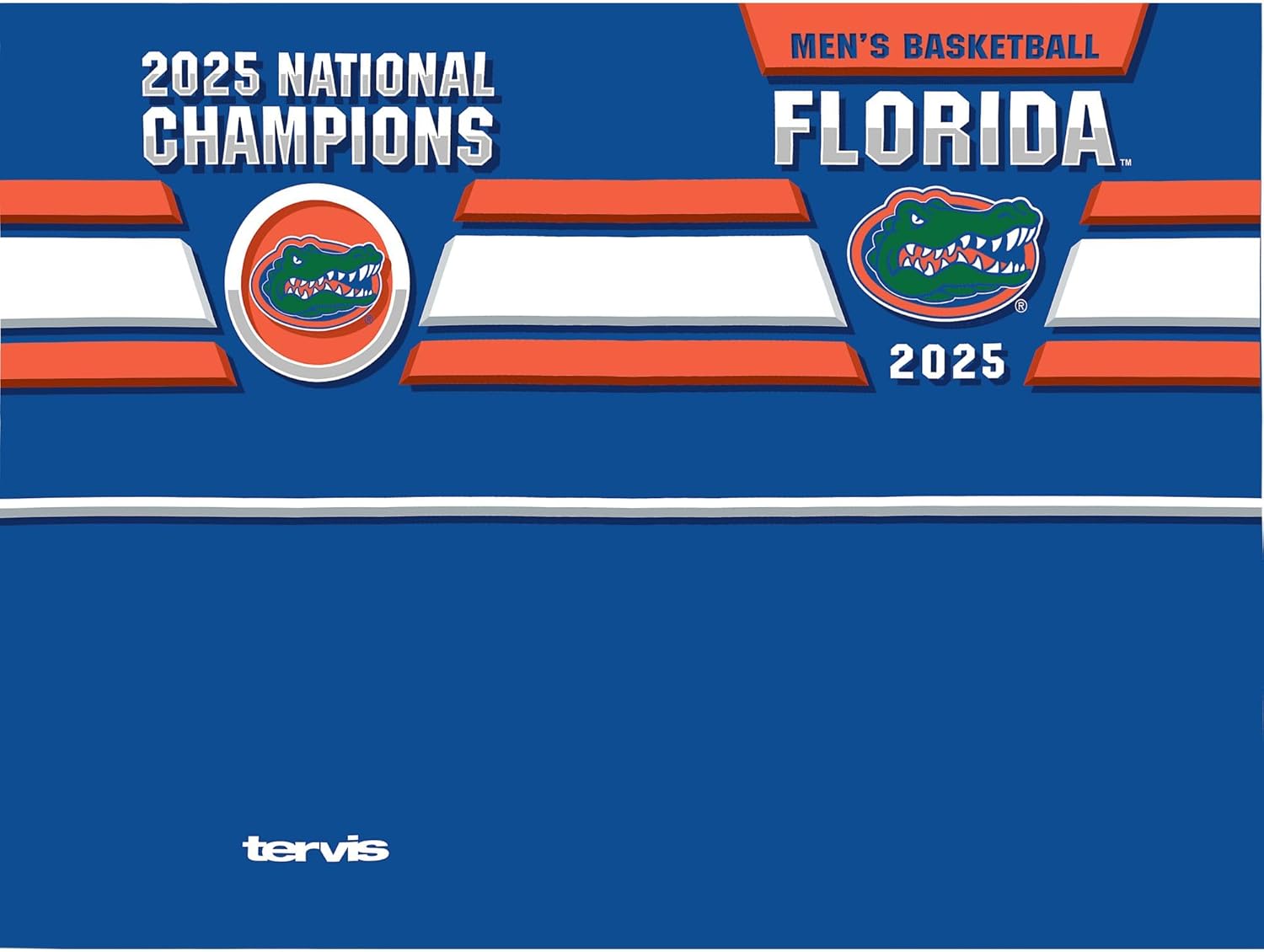 Tervis Florida Gators NCAA 2025 Men's Basetball National Champions Straw Lid