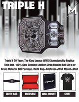 Triple H 30 Years The King Legacy WWE Championship Replica Title Belt