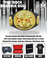 The Rock Brahma Bull Replica Championship Title Belt