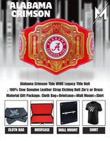 Alabama Crimson Tide WWE Legacy Title Belt