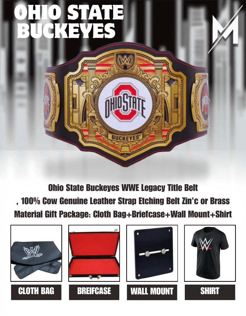 Ohio State Buckeyes WWE Legacy Title Belt