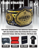 Trish Stratus WWE Autographed 25 Years Anniversary Signature Series Replica Title Belt