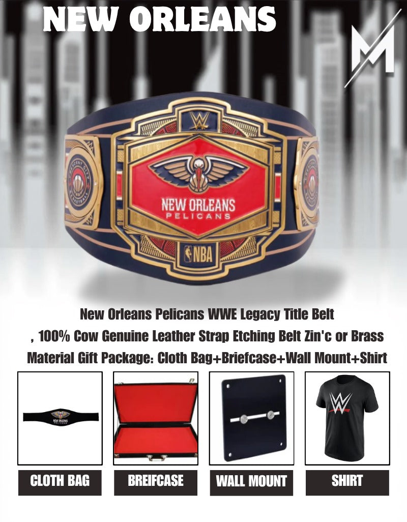 New Orleans Pelicans WWE Legacy Title Belt