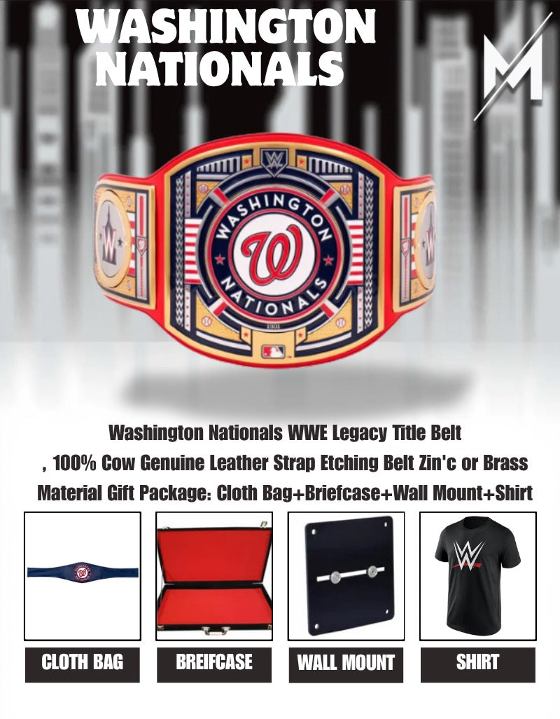 Washington Nationals WWE Legacy Title Belt