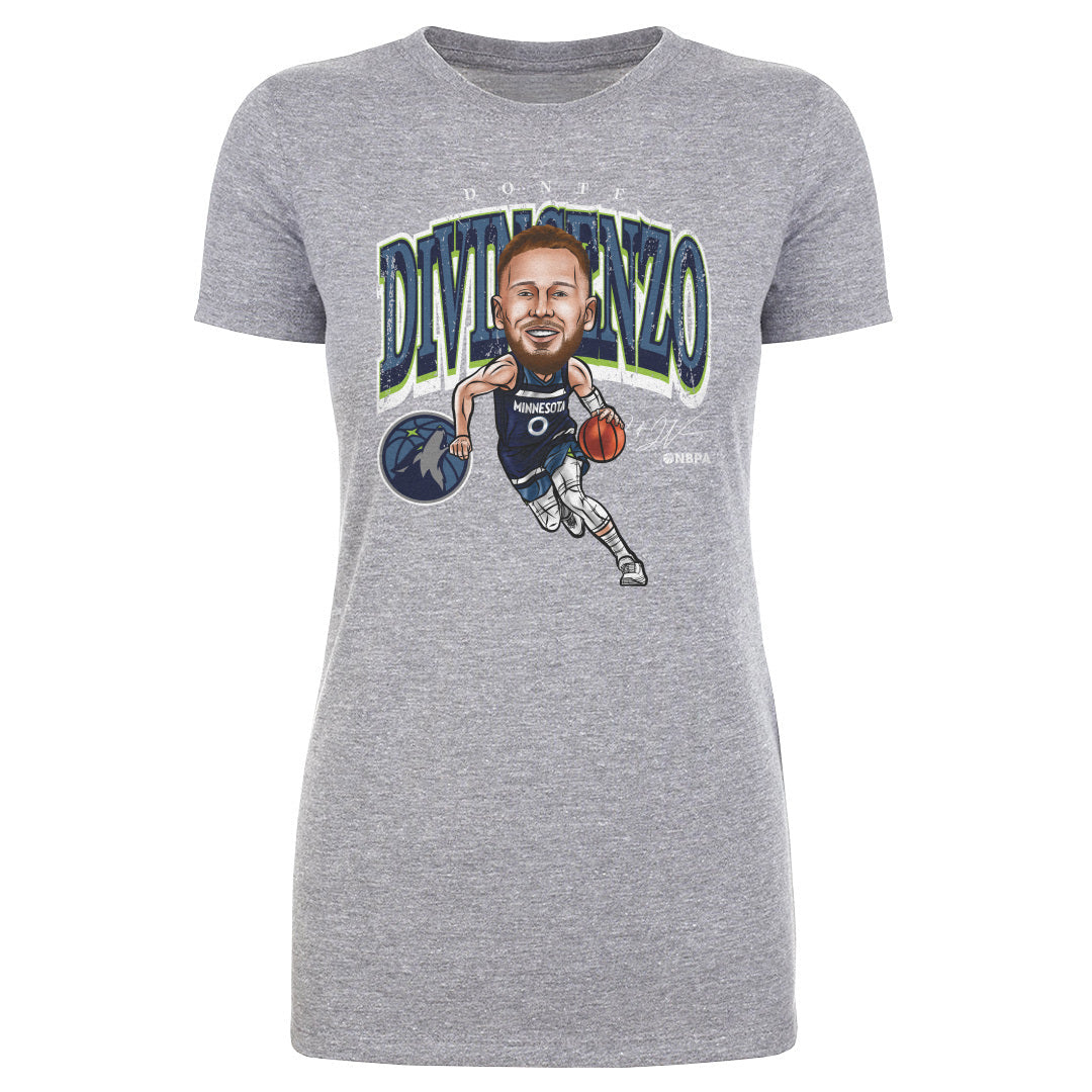 Donte DiVincenzo Minnesota Timberwolves Cartoon NBA WHT