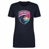 San Diego Wave FC Vintage Primary Logo WHT