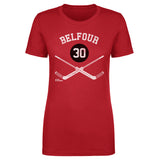 Ed Belfour Chicago 30 Goalie Sticks WHT