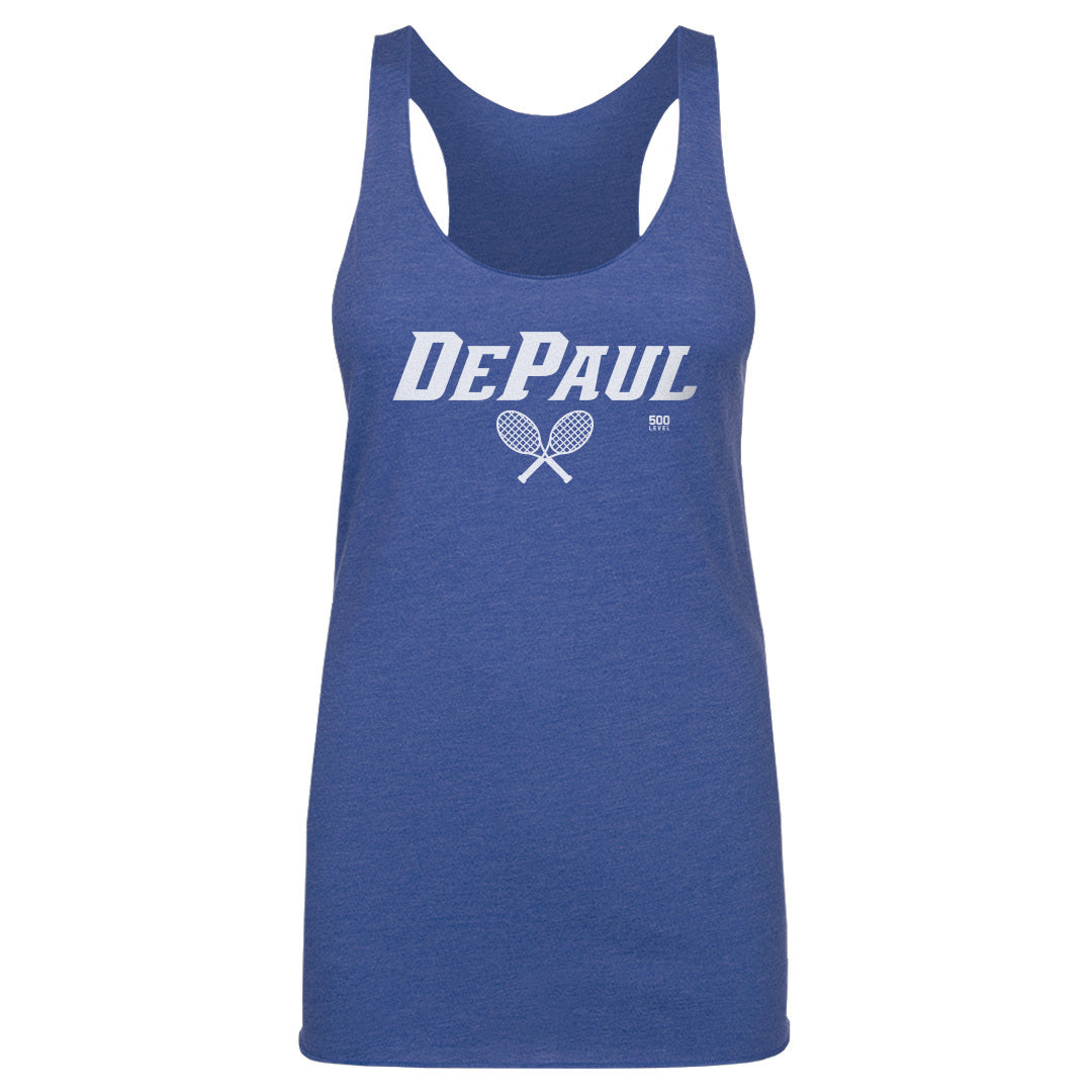 DePaul Blue Demons Tennis Minimalist WHT