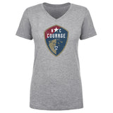 North Carolina Courage Vintage Primary Logo WHT