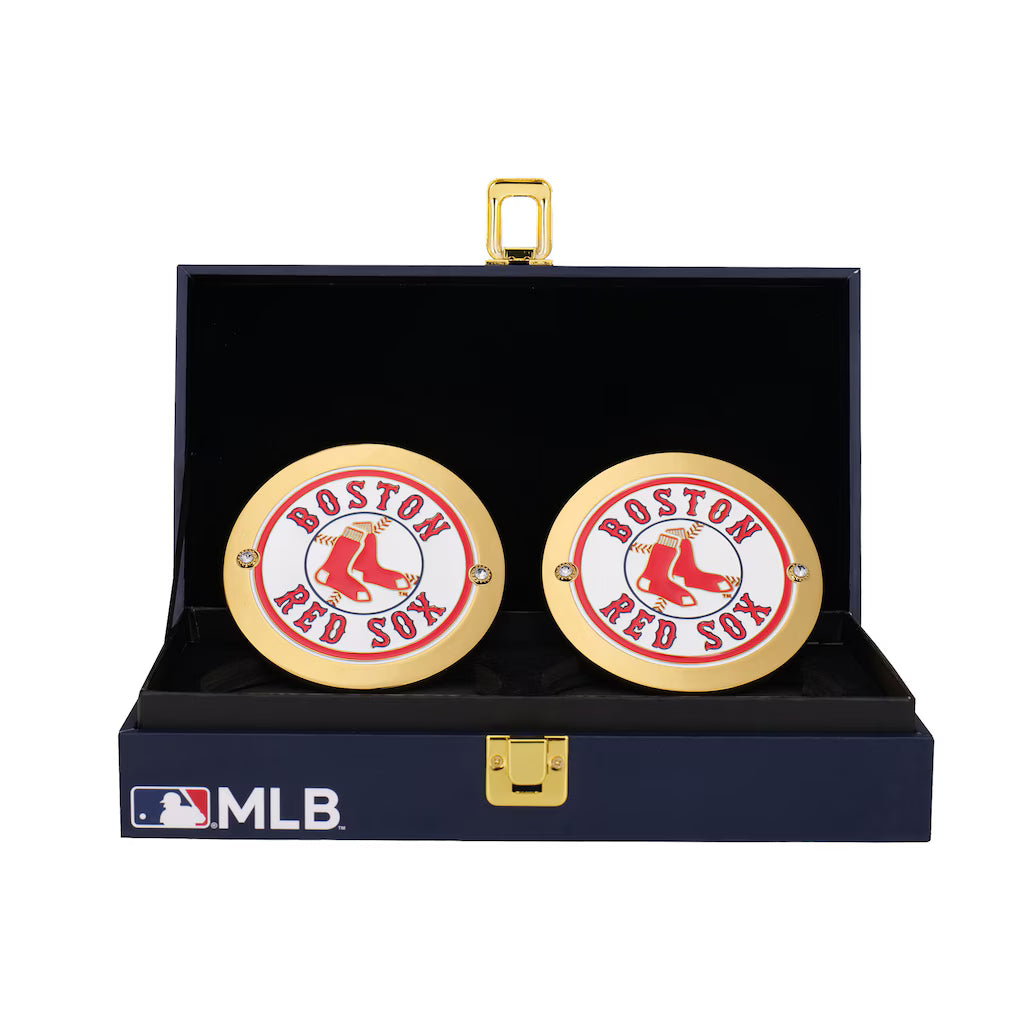 Boston Red Sox Championship Replica Side Plate Box Set 16MM