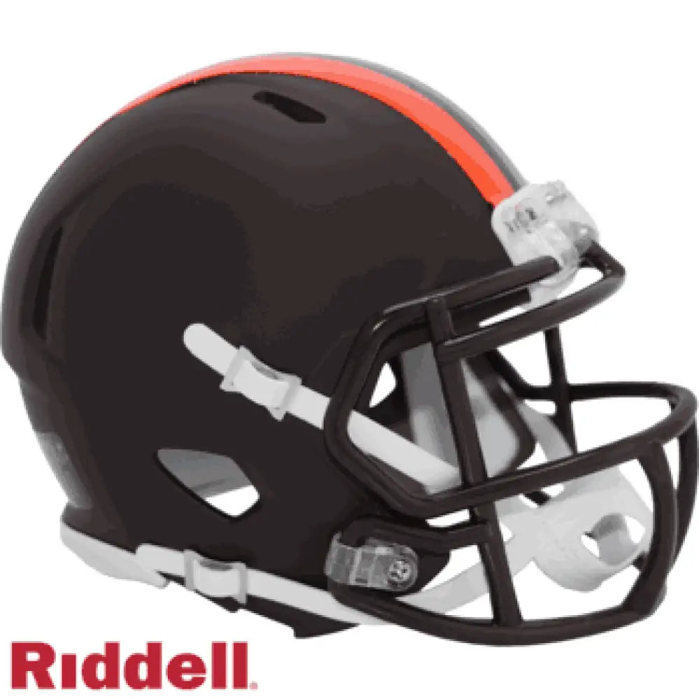Cleveland Browns NFL Mini Speed Football Helmet 2025 Alternate On-Field