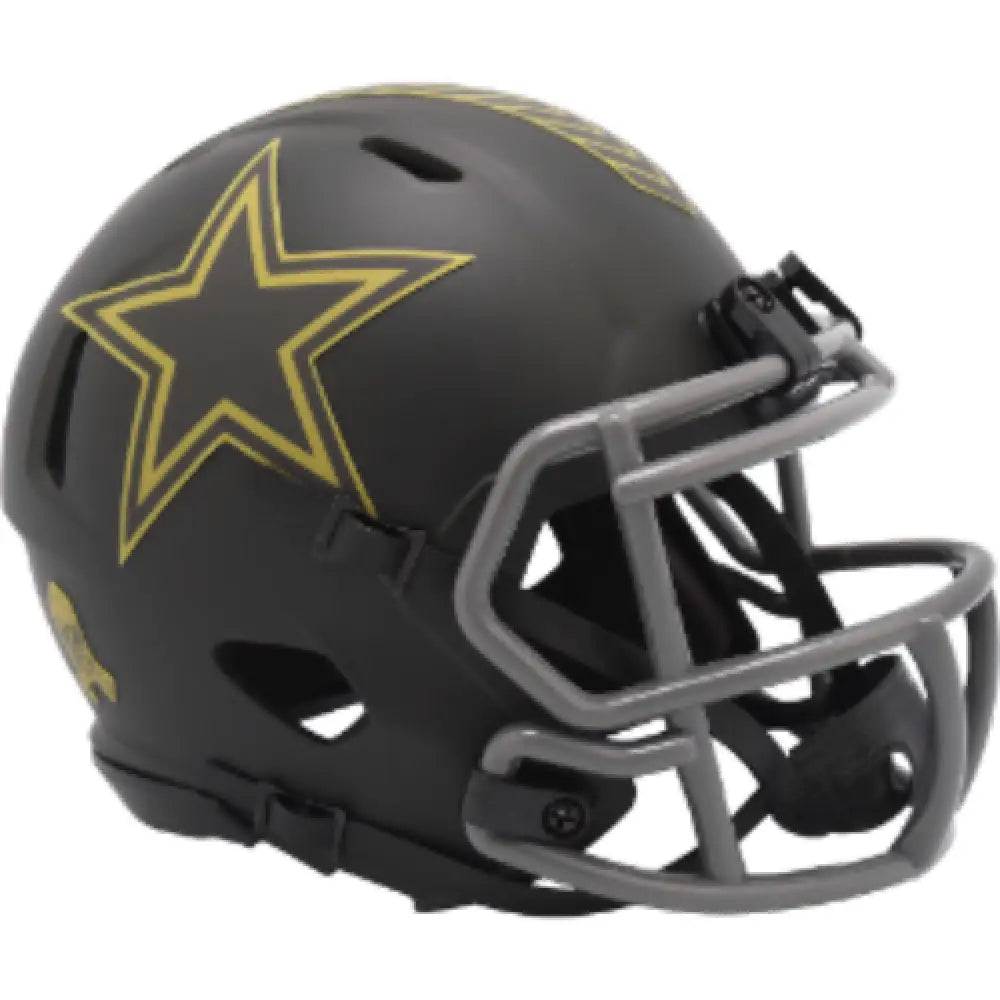 Dallas Cowboys SALUTE TO SERVICE 4 Mini Speed Football Helmet NFL