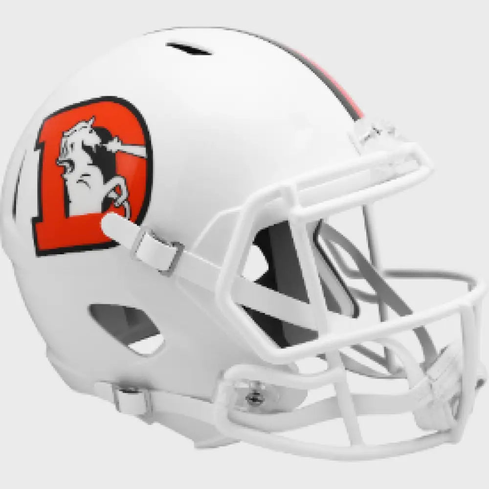 Denver Broncos Full Size Speed Replica Football Helmet 2023 Snowcapped - NFL