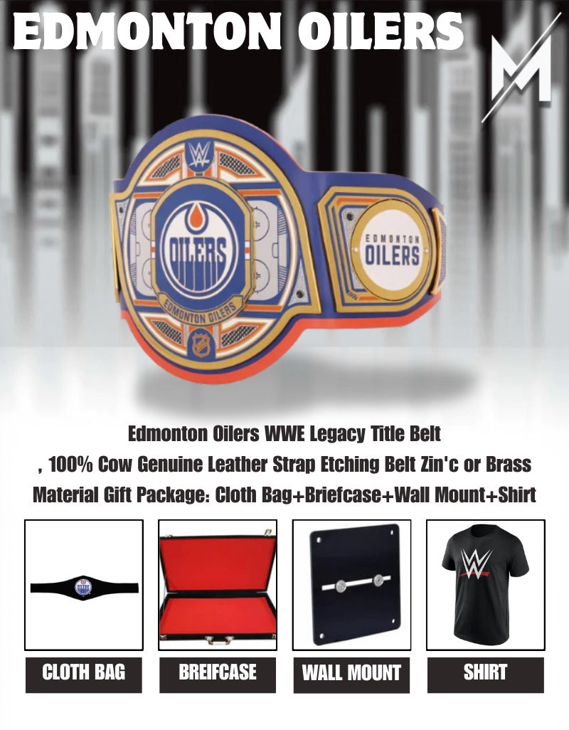Edmonton Oilers WWE Legacy Title Belt