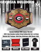 Georgia Bulldogs WWE Legacy Title Belt