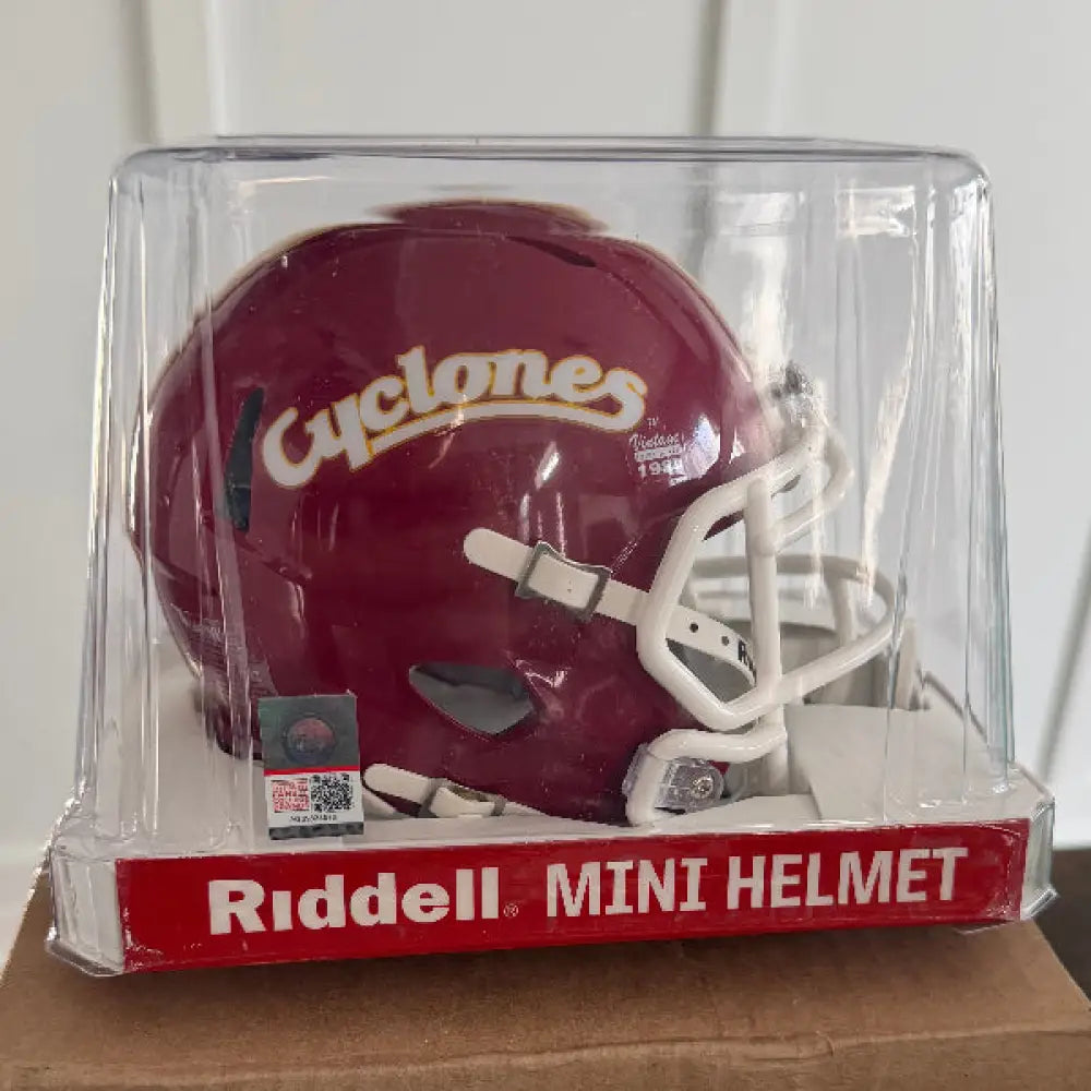 Iowa State Cyclones NCAA Mini Speed Football Helmet  Cyclones Red- NCAA