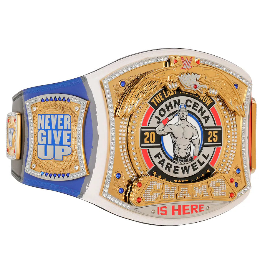 John Cena Farewell Tour 2025 Paris Spinner Championship Replica Title Belt