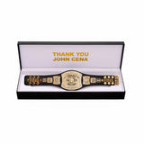 John Cena Limited-Edition Thank You Cena Mini Replica Spinner Championship Title Belt with Case