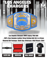Los Angeles Chargers WWE Legacy Title Belt