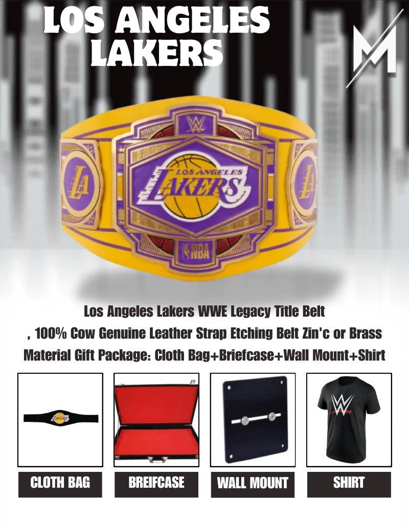 Los Angeles Lakers WWE Legacy Title Belt