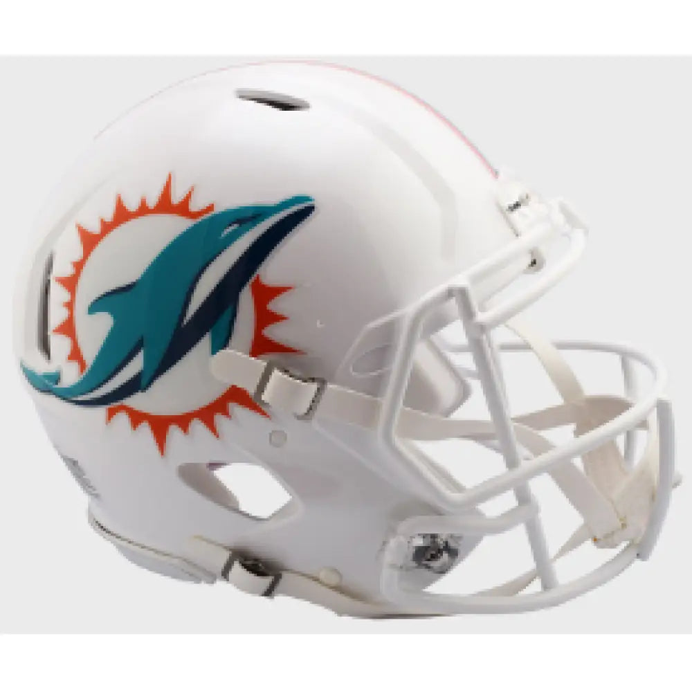 Miami Dolphins Full Size Authentic Speed Football Helmet - NFL