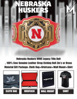 Nebraska Huskers WWE Legacy Title Belt