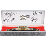 Rhea Ripley, Bianca Belair, IYO SKY, Bayley & Naomi WWE Autographed 2025 Survivor Series Mini Title Belt - Limited Edition of 25