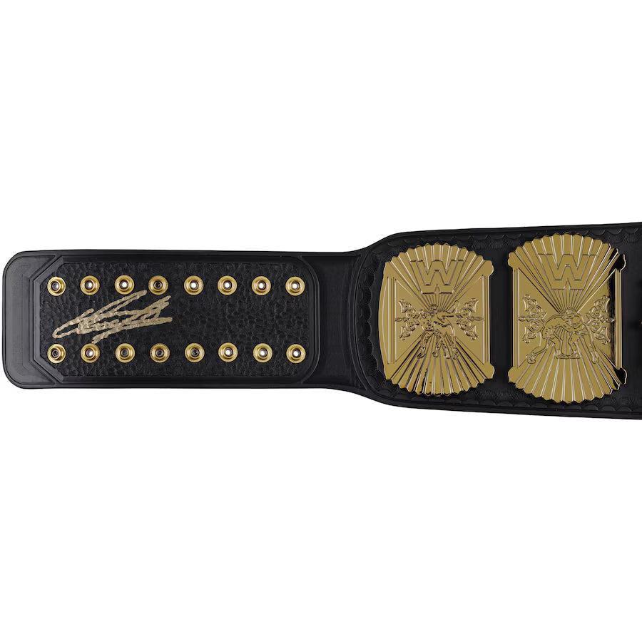 The Undertaker WWE Autographed Winged Eagle Replica Title Belt
