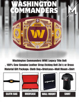 Washington Commanders WWE Legacy Title Belt